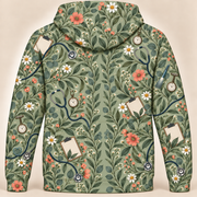 Registered Nurse Botanical Stethoscope Garden Hoodie and Zip Hoodie shared back mockup