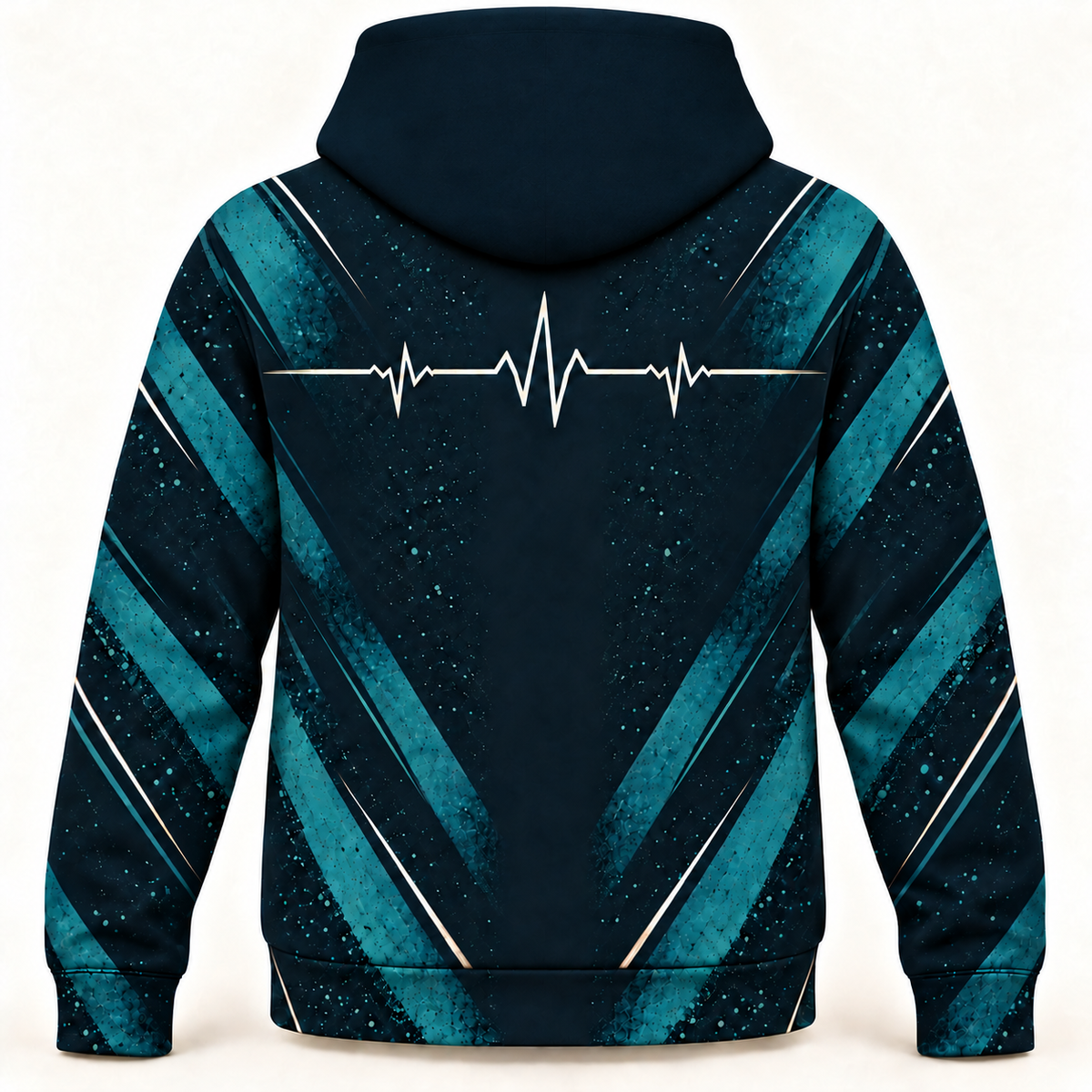 Registered Nurse Emergency Room RN Pulse Hoodie and Zip Hoodie shared back mockup