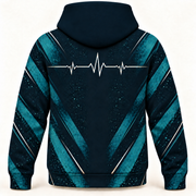 Registered Nurse Emergency Room RN Pulse Hoodie and Zip Hoodie shared back mockup