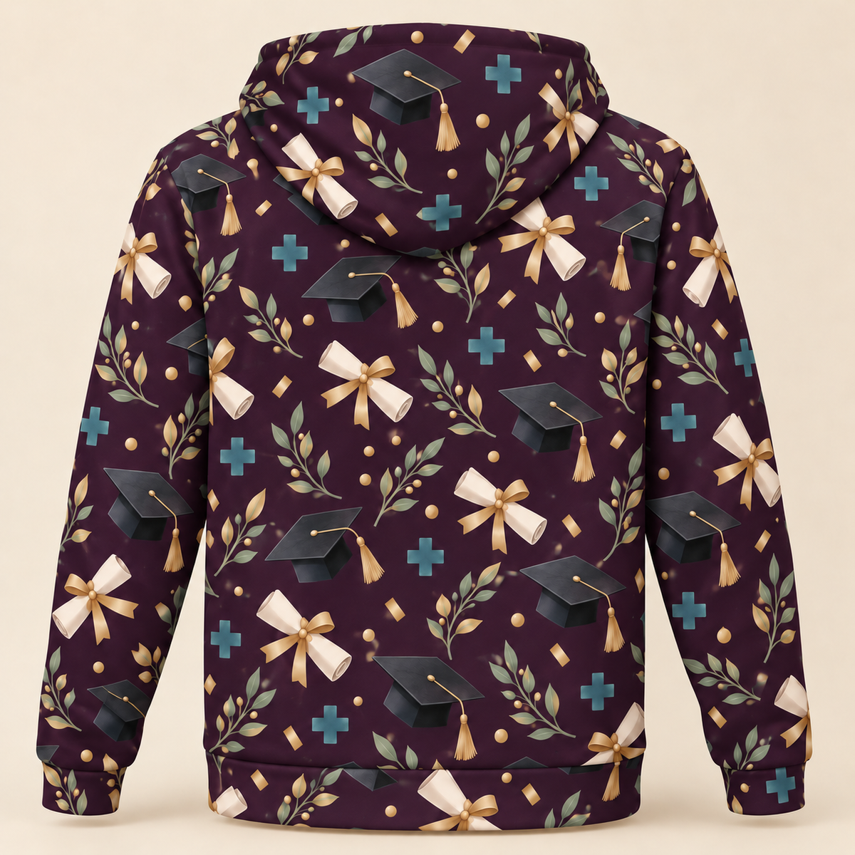 Registered Nurse Nurse Graduation Celebration Hoodie and Zip Hoodie shared back mockup