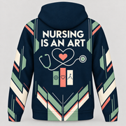 Registered Nurse Nursing Is an Art Hoodie and Zip Hoodie shared back mockup