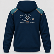 Registered Nurse Registered Nurse Stethoscope Hoodie and Zip Hoodie shared back mockup