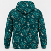 Registered Nurse Teal Scrub Shift Hoodie and Zip Hoodie shared back mockup