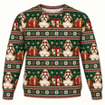 Shih Tzu Christmas Gifts All Over Print Ugly Sweater