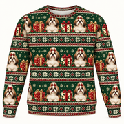 Shih Tzu Christmas Gifts Ugly Sweater front