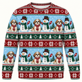Shih Tzu Snowman Christmas All Over Print Ugly Sweater