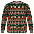 Shih Tzu Christmas Train All Over Print Ugly Sweater