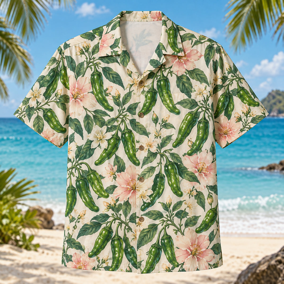 Shishito Bloom Chili Pepper Hawaiian Shirt