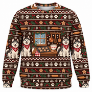 Siberian Husky Cookie Kitchen Ugly Sweater front