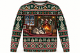 Siberian Husky Cozy Cabin Ugly Sweater