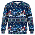 Siberian Husky Star Observatory Ugly Sweater