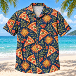 Slice and Sun Home Pizza Making Hawaiian Shirt