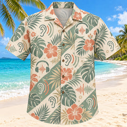 Sound Palm Sage Audiologist Hawaiian Shirt