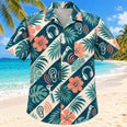 Sound Palm Teal Audiologist Hawaiian Shirt