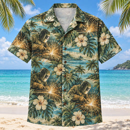 Spark Fan Welder Hawaiian Shirt
