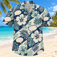 Speech Garden Navy Speech-Language Pathologist Hawaiian Shirt