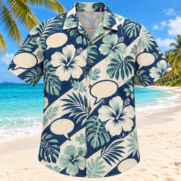 Speech Garden Navy Speech-Language Pathologist Hawaiian Shirt