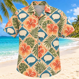 Speech Garden Sunset Speech-Language Pathologist Hawaiian Shirt