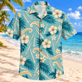 Sterile Wave Aqua Sand Surgical Technologist Hawaiian Shirt