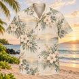 Sunset Bouquet Beach Wedding Hawaiian Shirt