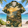 Sunset Haul Truck Driver Hawaiian Shirt