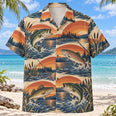 Sunset Social Freshwater Fishing Hawaiian Shirt