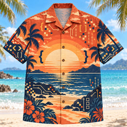 Sunset Social Programmer Hawaiian Shirt