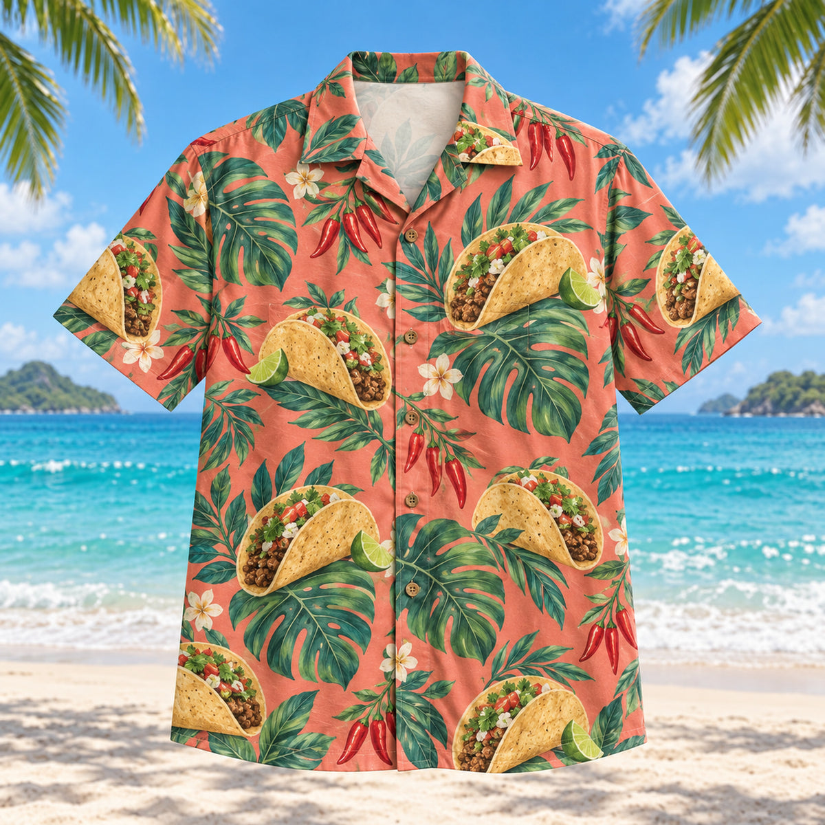 Taco Fiesta Botanical Hawaiian Shirt