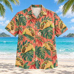 Taco Fiesta Botanical Hawaiian Shirt