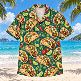 Taco Garden Taco and Tex-Mex Hawaiian Shirt