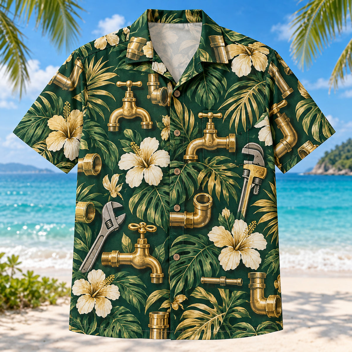 Tap Fitting Plumber Hawaiian Shirt