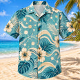 Thought Wave Aqua Sand Clinical Psychologist Hawaiian Shirt