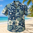 Thought Wave Navy Cream Clinical Psychologist Hawaiian Shirt
