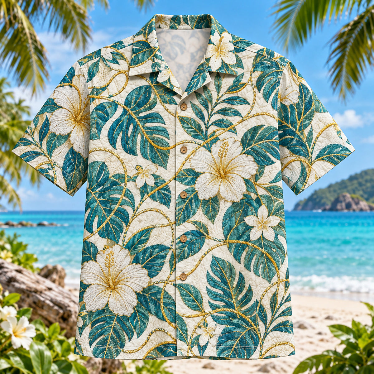 Thread Vines Sewing and Quilting Hawaiian Shirt