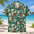 Tile Mosaic Scuba Diving Hawaiian Shirt