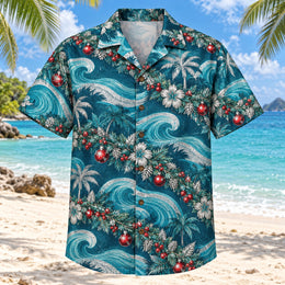 Tinsel Tide Christmas Hawaiian Shirt