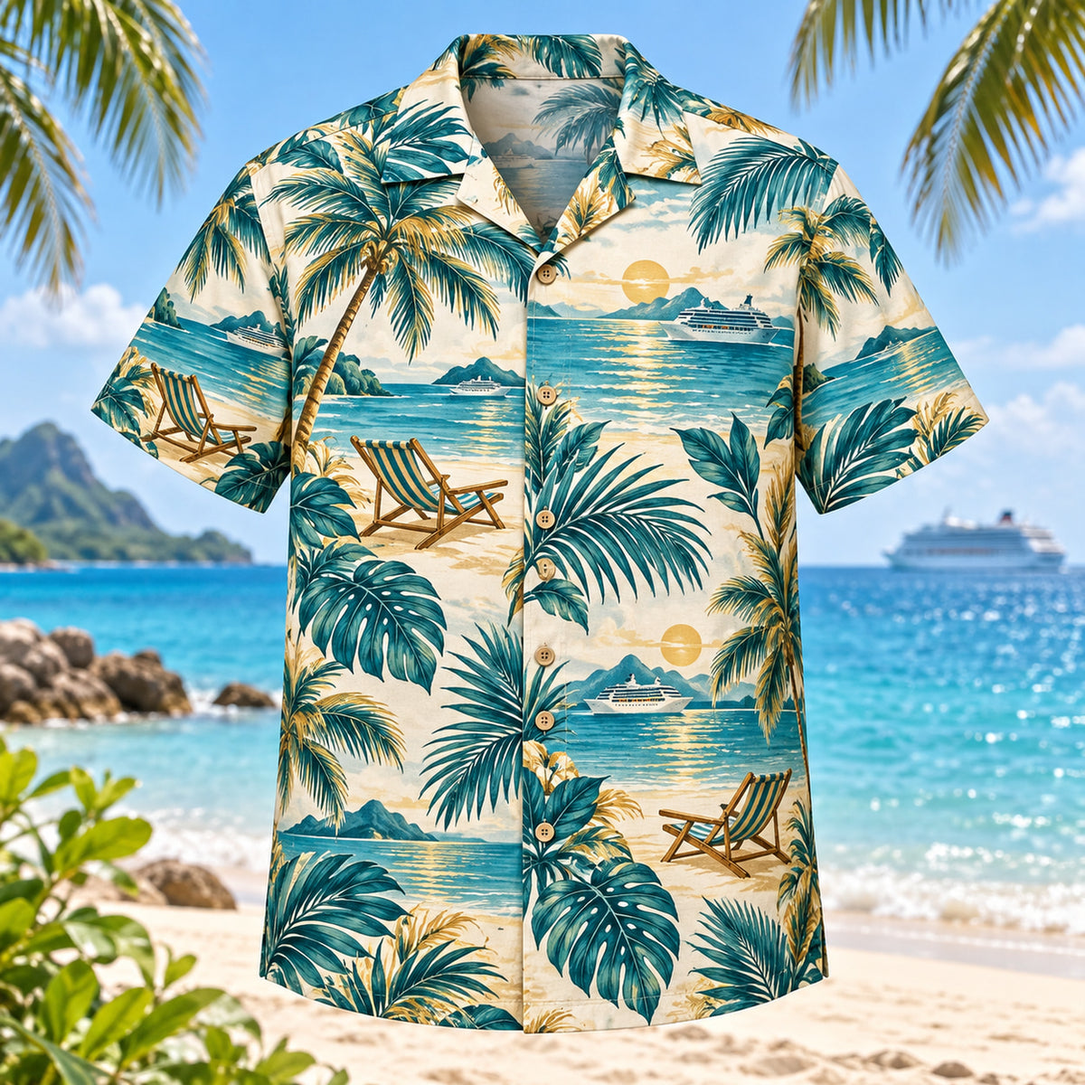 Tropical Deck Cruise Travel Hawaiian Shirt