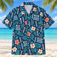 Tube Garden Navy Phlebotomist Hawaiian Shirt