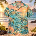 Turtle Sunrise Sea Turtle Hawaiian Shirt