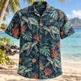 Turtle Tropical Night Sea Turtle Hawaiian Shirt