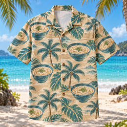 Udon Palm Japanese Food Hawaiian Shirt