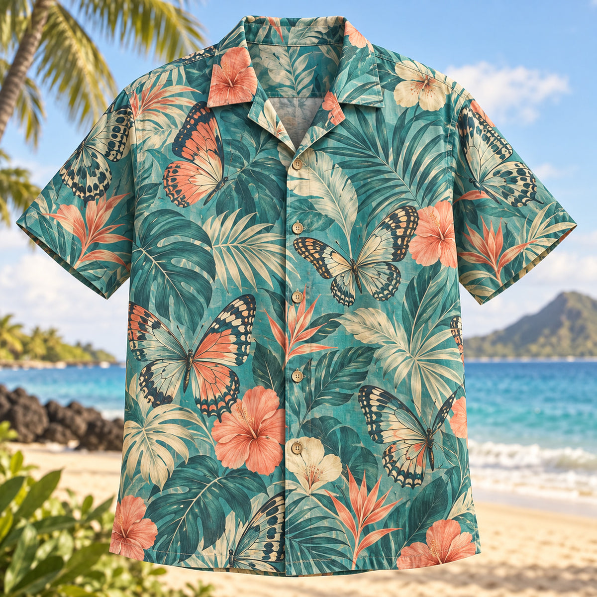 Wing Study Butterfly and Moth Hawaiian Shirt