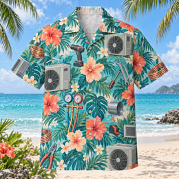 Workshop HVAC Hawaiian Shirt