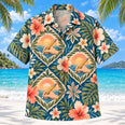 Writing Hand Sunset Occupational Therapist Hawaiian Shirt