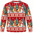 Yellow Labrador Christmas Snowman All Over Print Sweater