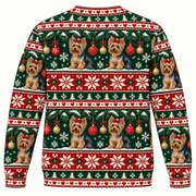 Yorkshire Terrier Christmas Ugly Sweater back
