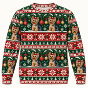 Yorkshire Terrier Christmas Ugly Sweater front