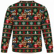 Yorkshire Terrier Christmas Cocoa Ugly Sweater back