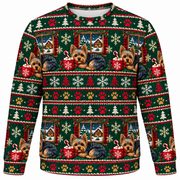 Yorkshire Terrier Christmas Cocoa Ugly Sweater front