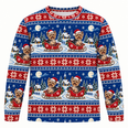 Yorkshire Terrier Christmas Sleigh All Over Print Ugly Sweater